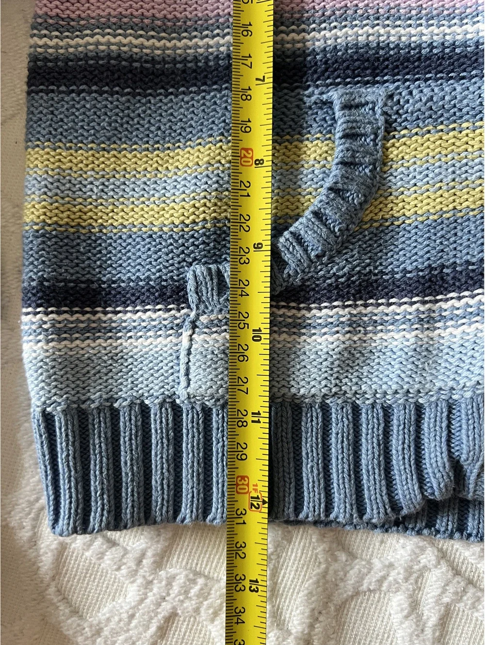 Vintage Rainbow Tag Gymboree 1999 Cotton Knit Zip Up Sweater Hoodie